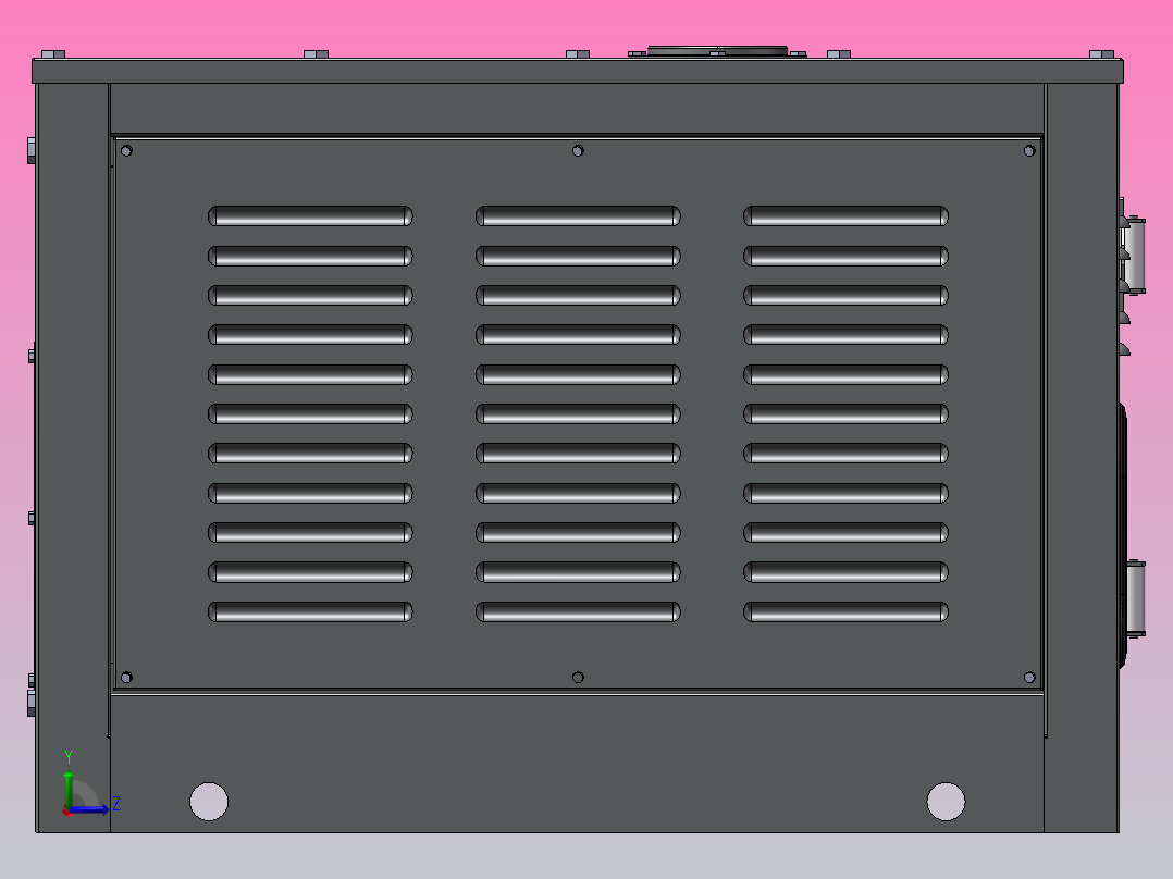 4KW箱式电站模型左视图