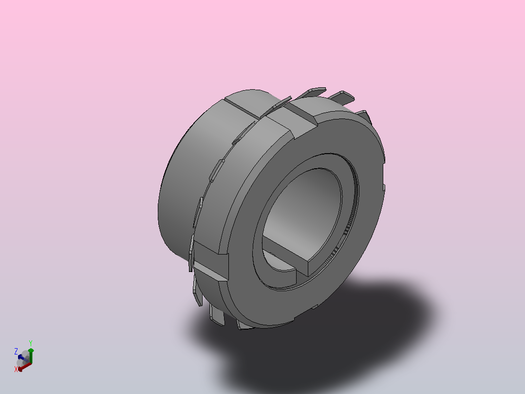 R17型胀紧联接套_R17-15-25正等轴测图