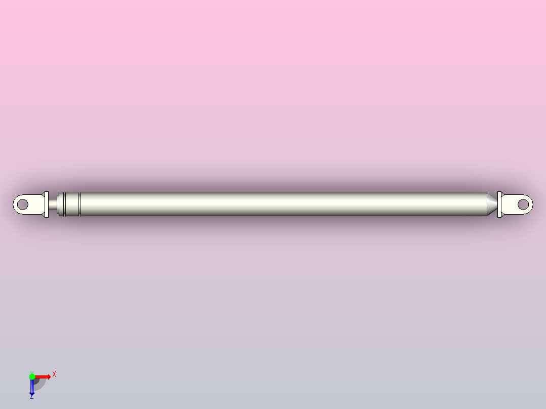 万向安装型氮气弹簧[NSU-22-200-294]俯视图