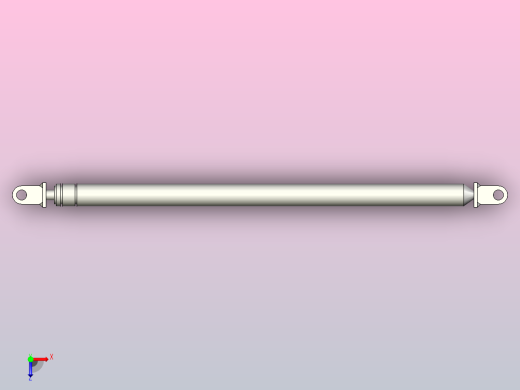 万向安装型氮气弹簧[NSU-22-200-294]俯视缩略图