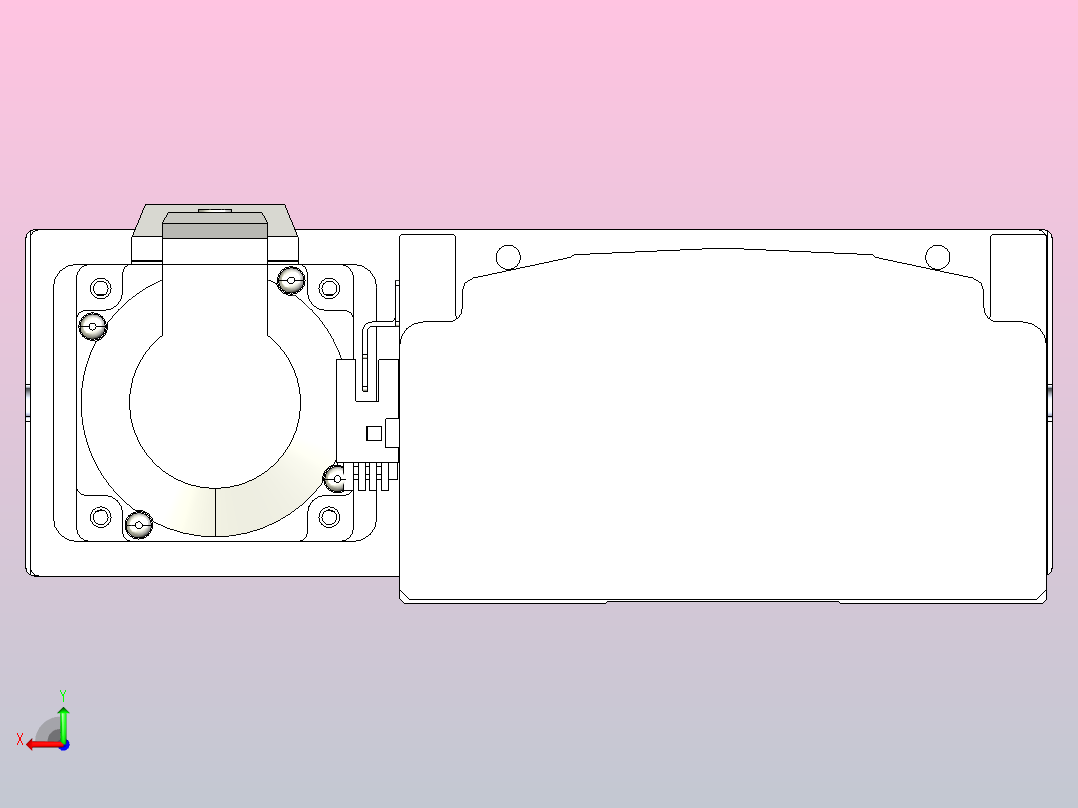 日规模组半封闭丝杆TPA-HNR-140D-2010C-L1150-MR-C-P40-N3后视图