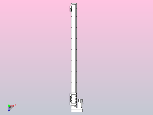 滚珠丝杠直线轴内置导轨TPA-GCR-50-1210C-L800-ML-M10-N3俯视缩略图