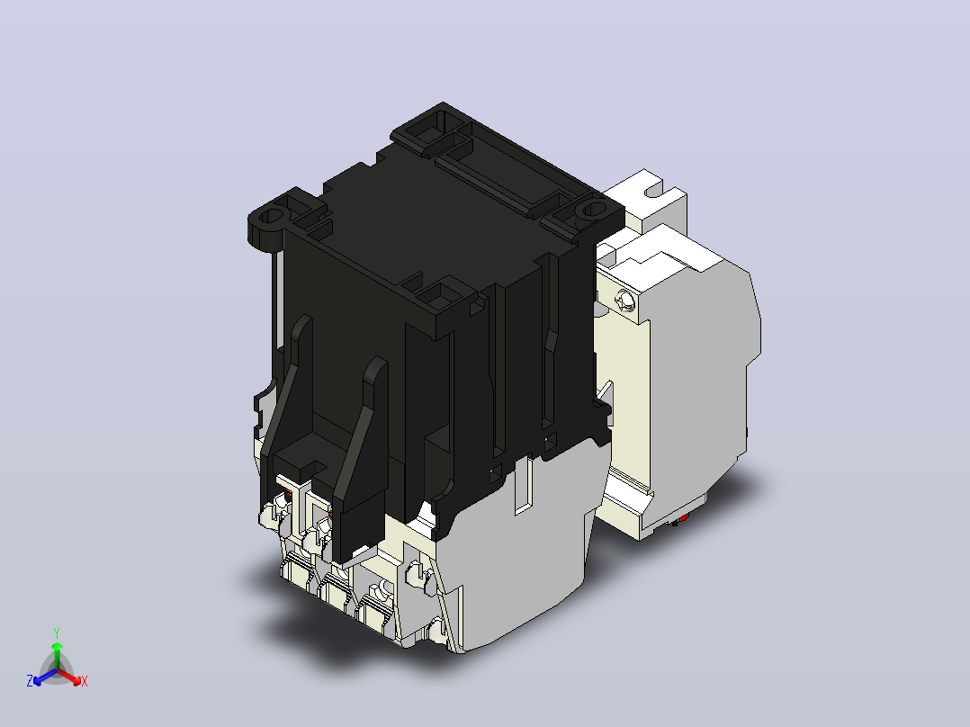 接触器S-T21 BC +热继电器TH-T25三菱电机主视图