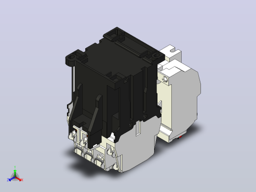 接触器S-T21 BC +热继电器TH-T25三菱电机正等轴测缩略图