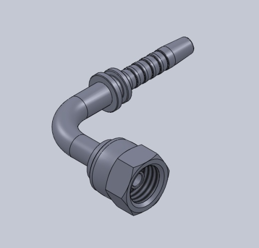 20191 90°公制内螺纹球面扣压式软管接头[20191-12-04]缩略图