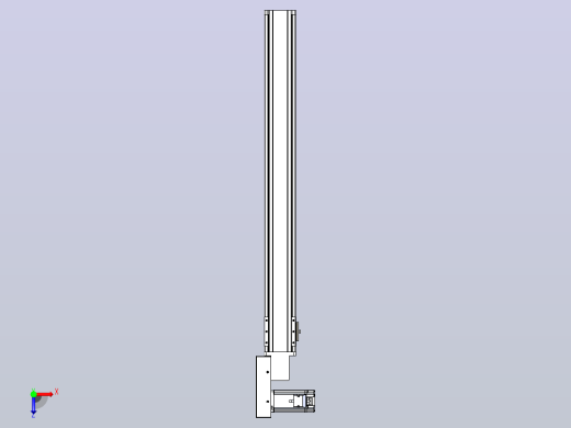 皮带直线轴半封闭可选导轨TPA-HNB-85S-90-L750-ML-C-P20-N3俯视缩略图