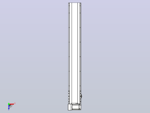 皮带直线轴半封闭可选导轨TPA-HNB-175D-140-L1100-LU-C-P75-N3俯视缩略图