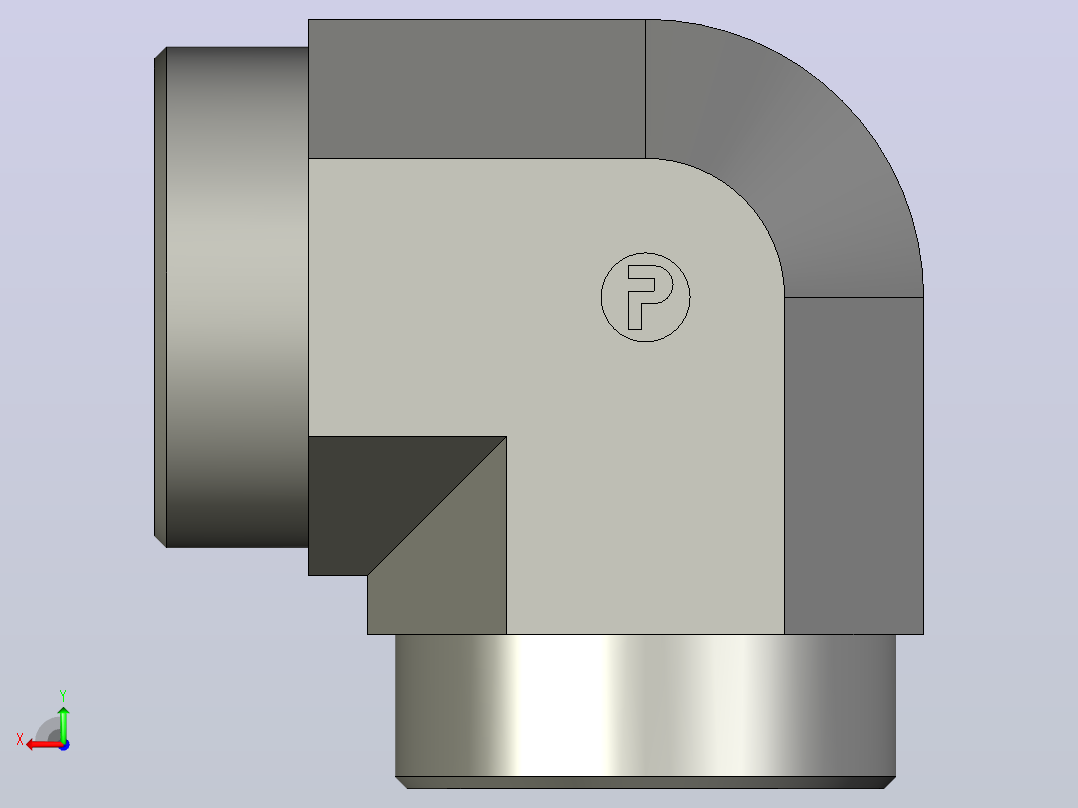 EO管接头弯头W42LCFX.stp后视图