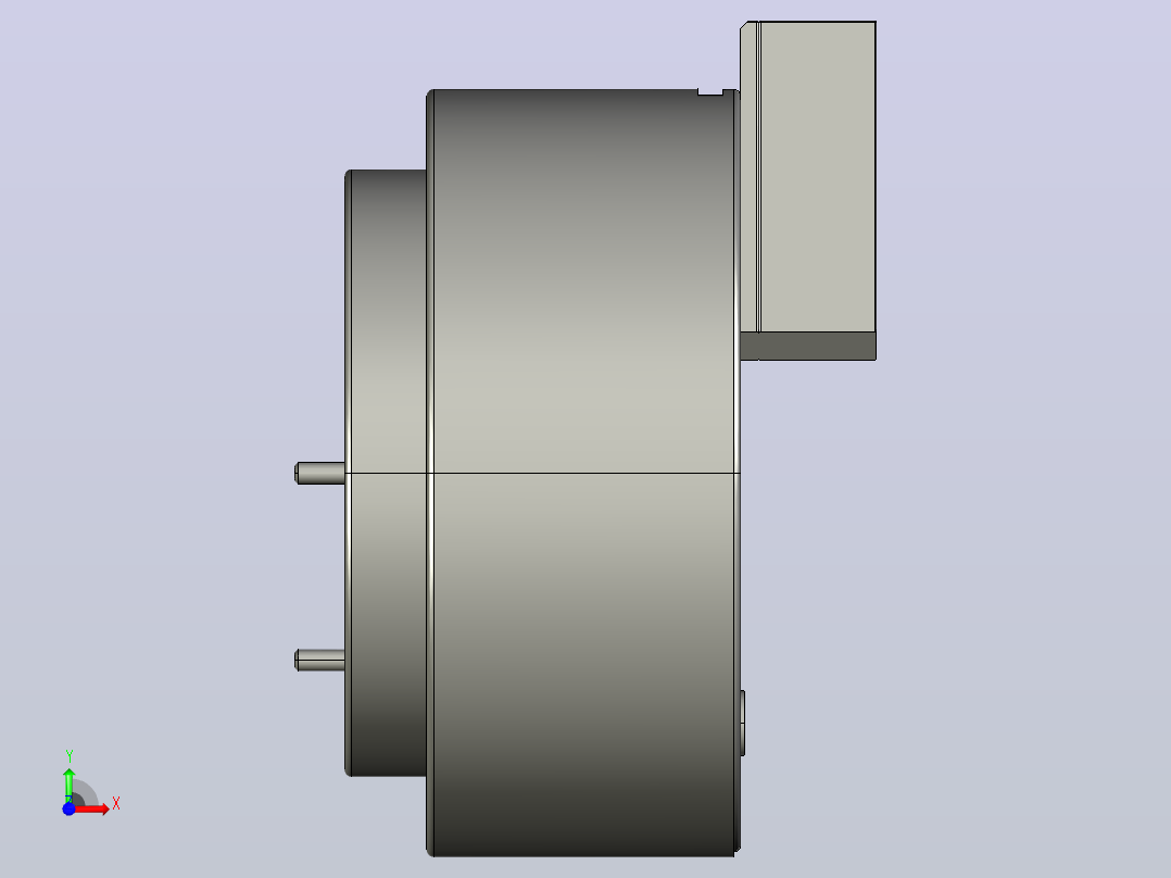 1L中实型超长爪行程动力夹头[1L-08A5]前视图