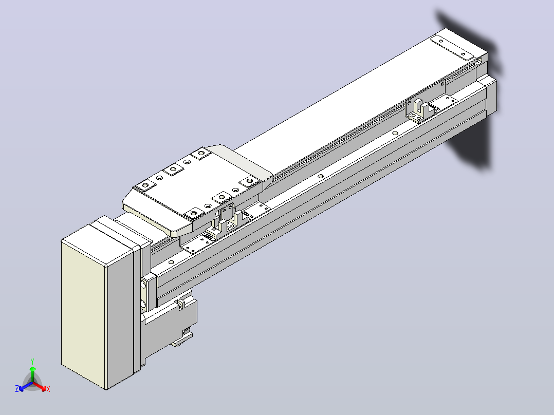 滚珠丝杠直线轴内置导轨TPA-GCR-80-1610C-L250-MP-M40-N3主视图