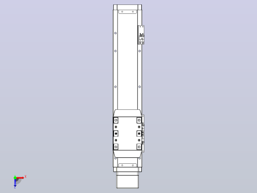 滚珠丝杠直线轴内置导轨TPA-GCR-80-1610C-L250-MP-M40-N3俯视缩略图