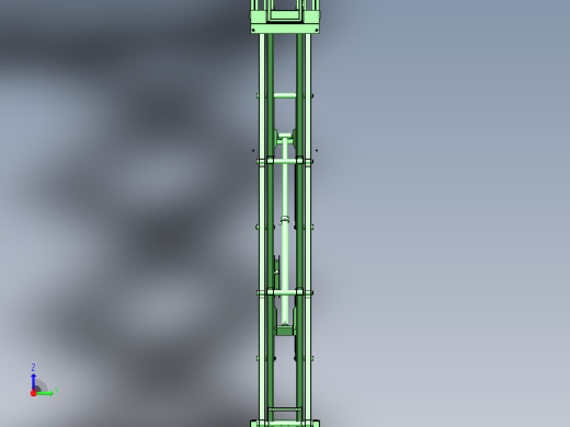剪叉式高空作业车设计（SW+CAD+说明书）主视缩略图