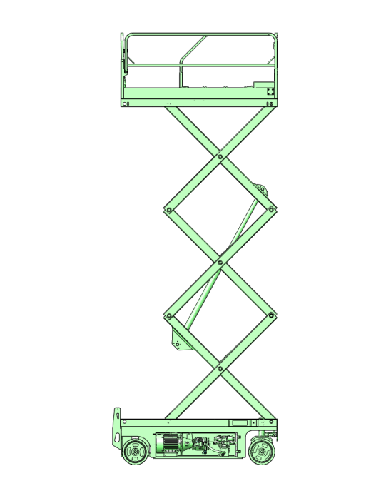 剪叉式高空作业车设计（SW+CAD+说明书）缩略图
