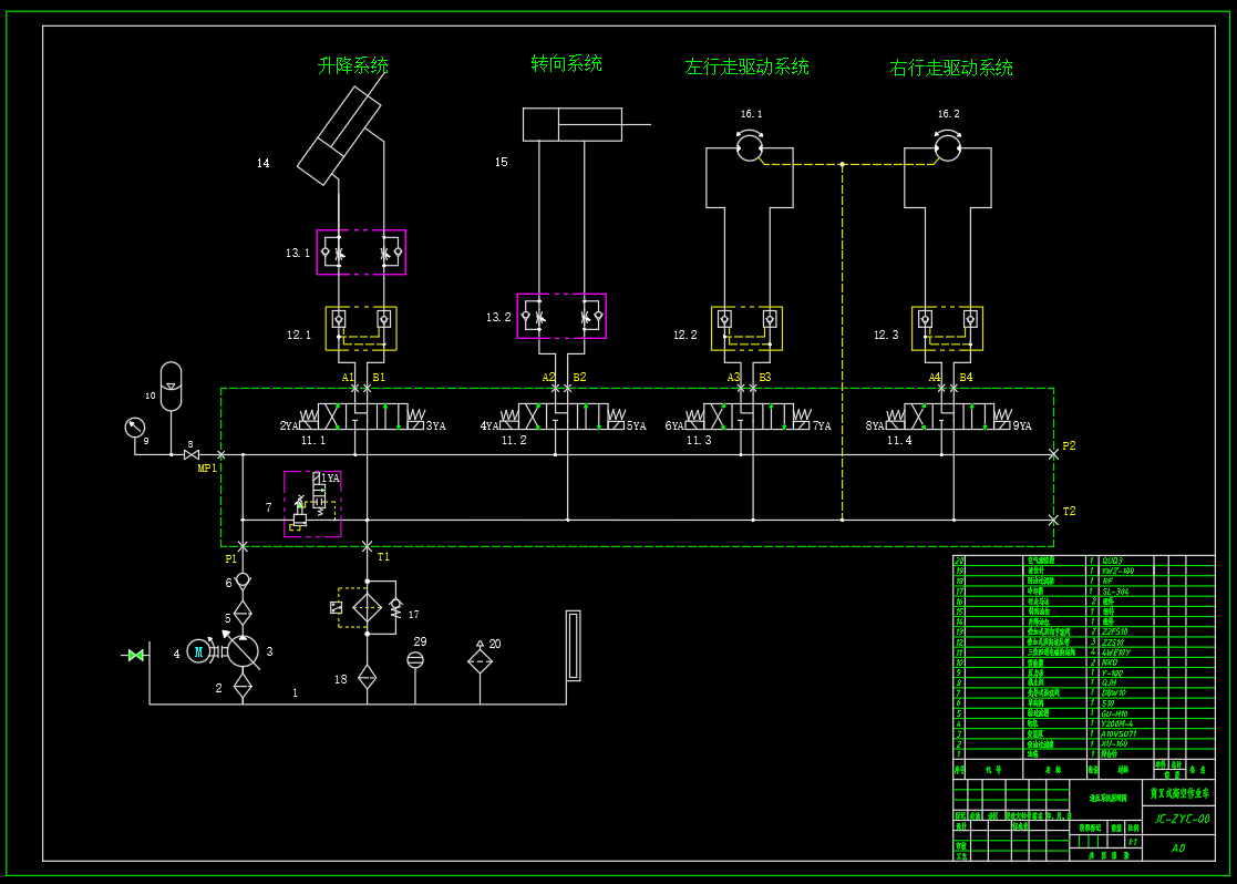 剪叉式高空作业车设计（SW+CAD+说明书）