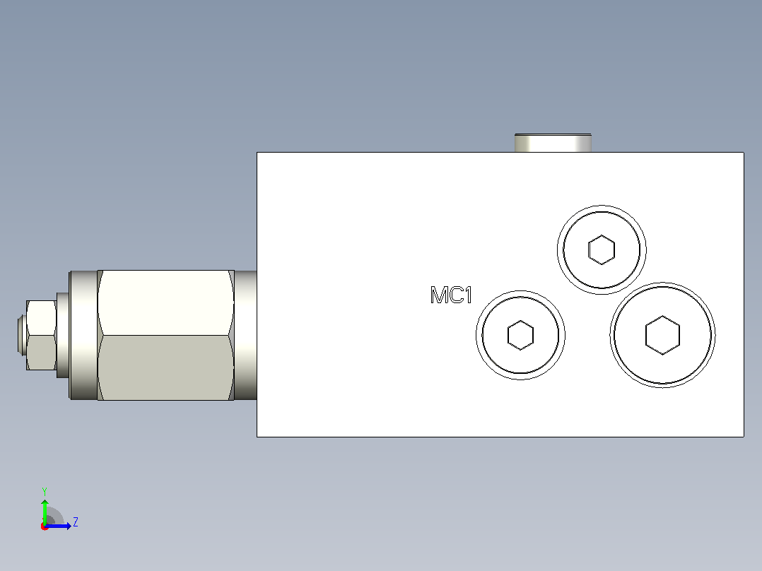 ZC-029-017-00A0回转缓冲阀左视图