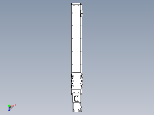 滚珠丝杠直线轴内置导轨TPA-GCR-80-1610C-L500-M-M20-N3俯视缩略图