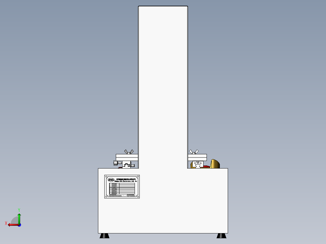 拉力测试计后视图