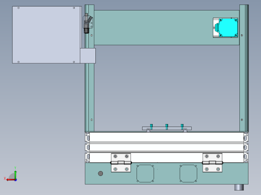 铣刀式分割机3D模型后视缩略图