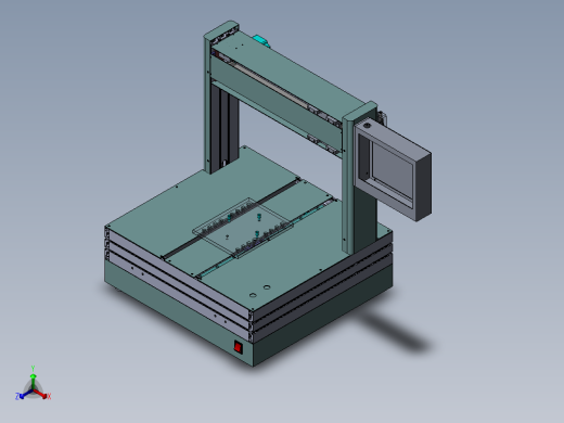 铣刀式分割机3D模型正等轴测缩略图