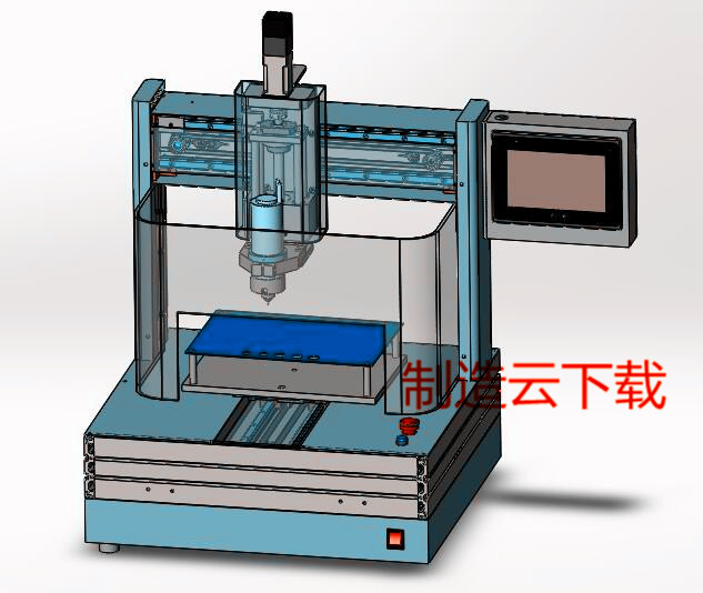 铣刀式分割机3D模型