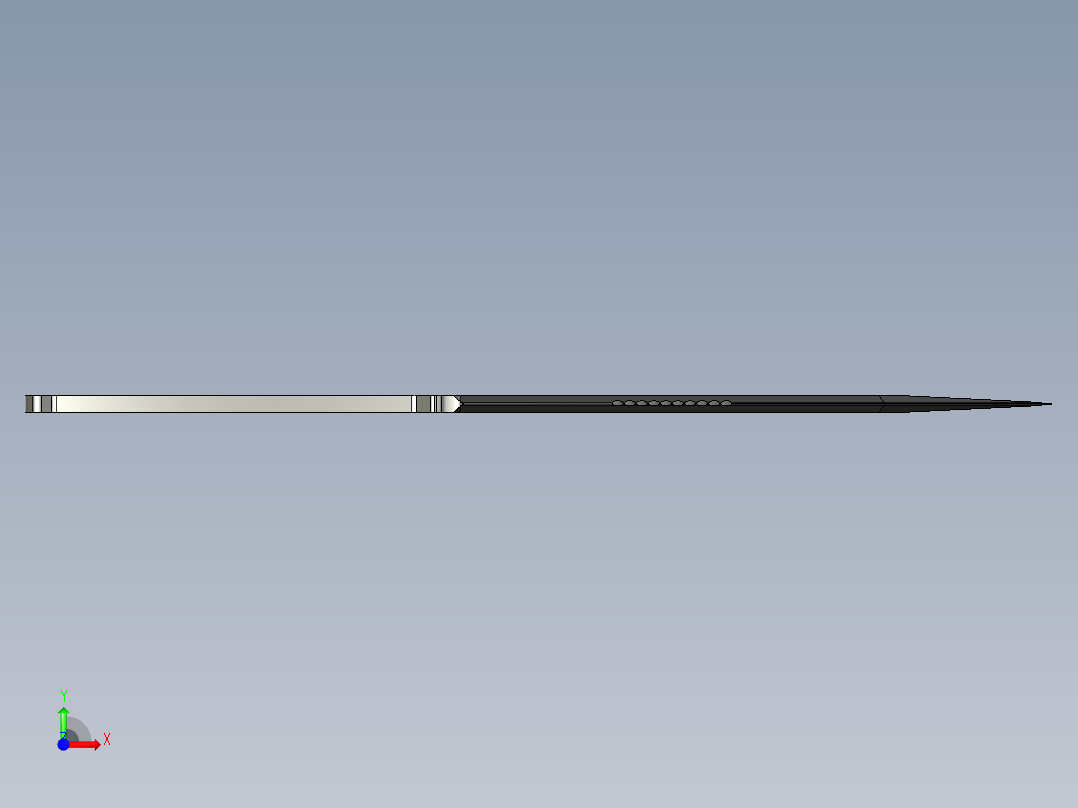 指虎匕首前视图