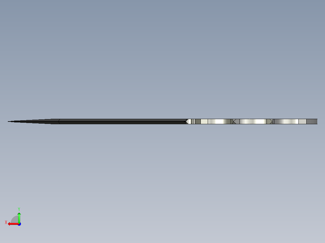 指虎匕首后视图