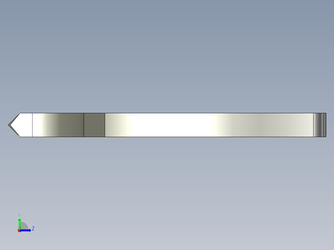 指虎匕首左视图