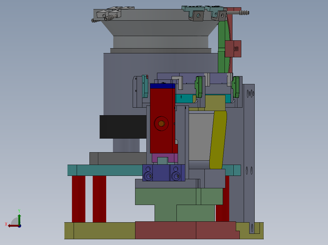 G211 半导体送料机构后视图