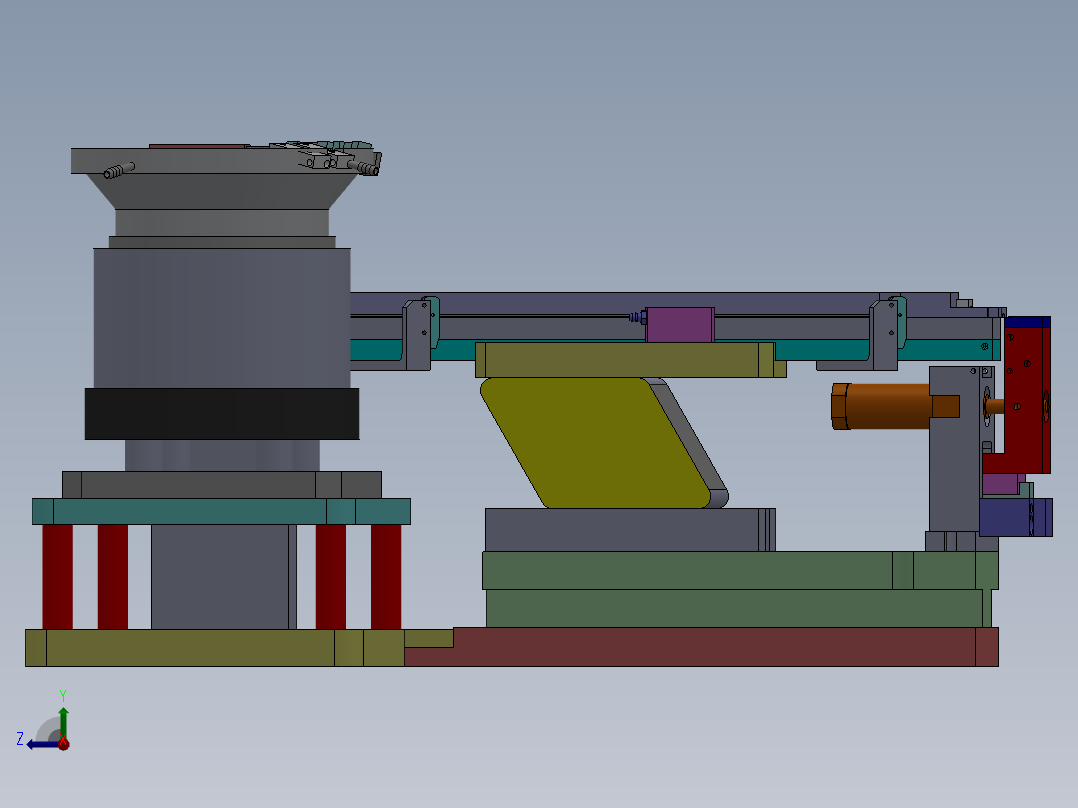 G211 半导体送料机构右视图