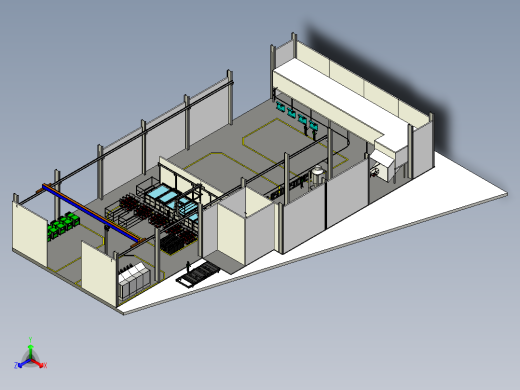 处理和粉末喷涂车间