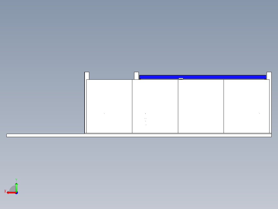 处理和粉末喷涂车间后视图