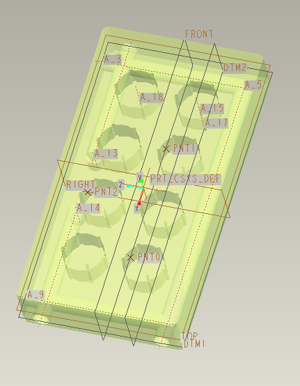 注塑模具 设计-基于ProE的瓶盖注塑模设计（含全套CAD图纸）缩略图
