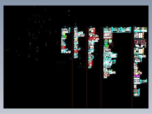 餐饮酒店后厨厨房设计CAD施工图纸