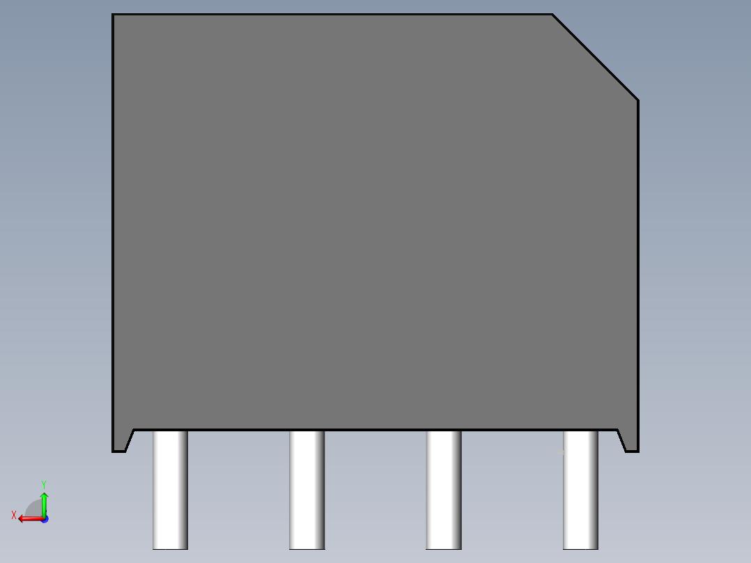 桥式整流器-KBL.SLDPRT后视图