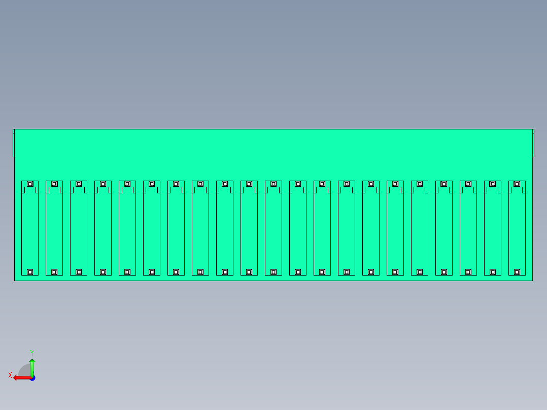 DEGSON 15EDG 系列 3.5mm 插拔式接线端子 FullPack-15EDGRH-3.5-42P-14-00AH后视图