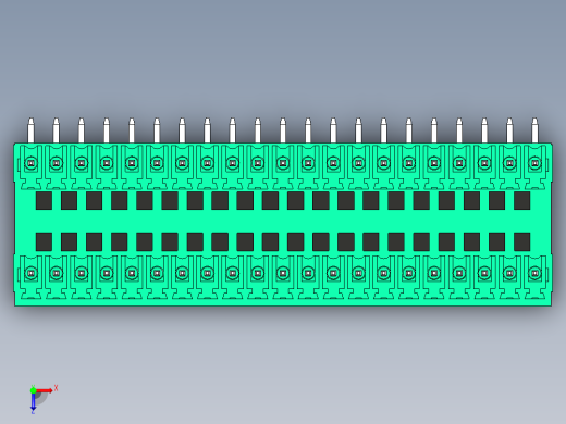 DEGSON 15EDG 系列 3.5mm 插拔式接线端子 FullPack-15EDGRH-3.5-42P-14-00AH俯视缩略图