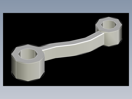 CAD格式机械制图二维100例练习-67 曲柄连杆模型