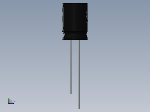 电容器 二极管 电阻器-Capacitor 470uF-16V左视缩略图