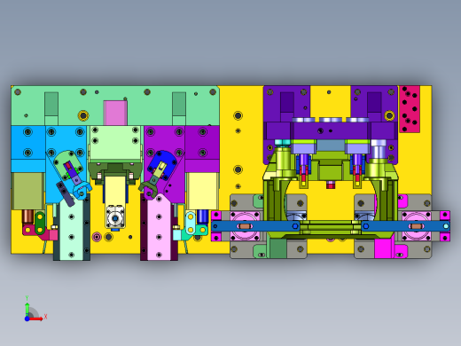 刹车卡钳缸孔加工工装前视缩略图
