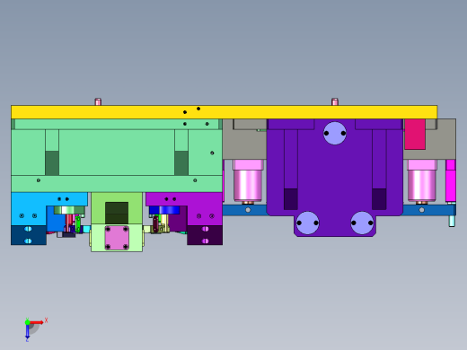 刹车卡钳缸孔加工工装俯视缩略图