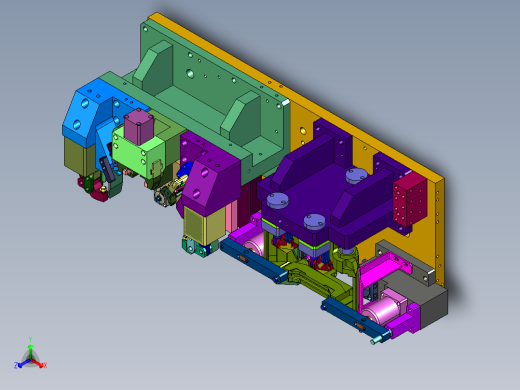 刹车卡钳缸孔加工工装正等轴测缩略图