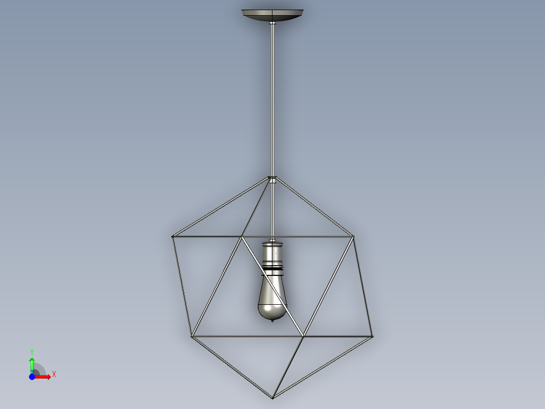 复古吊灯1前视图