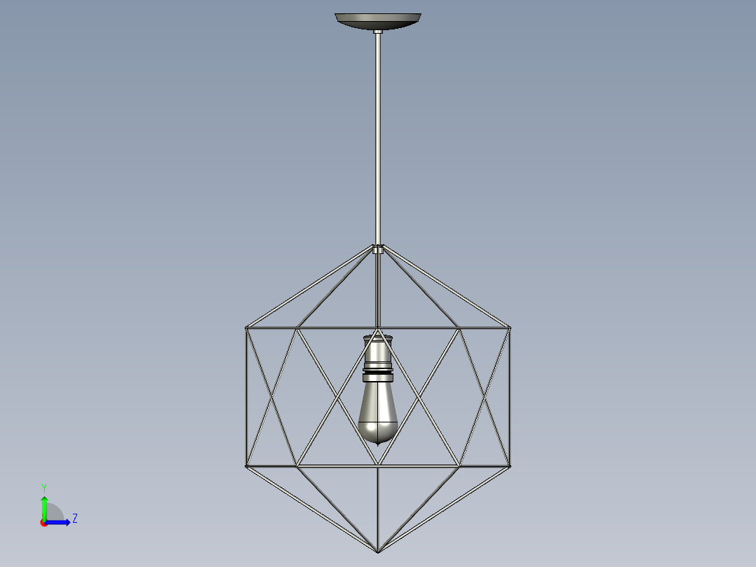 复古吊灯1左视图