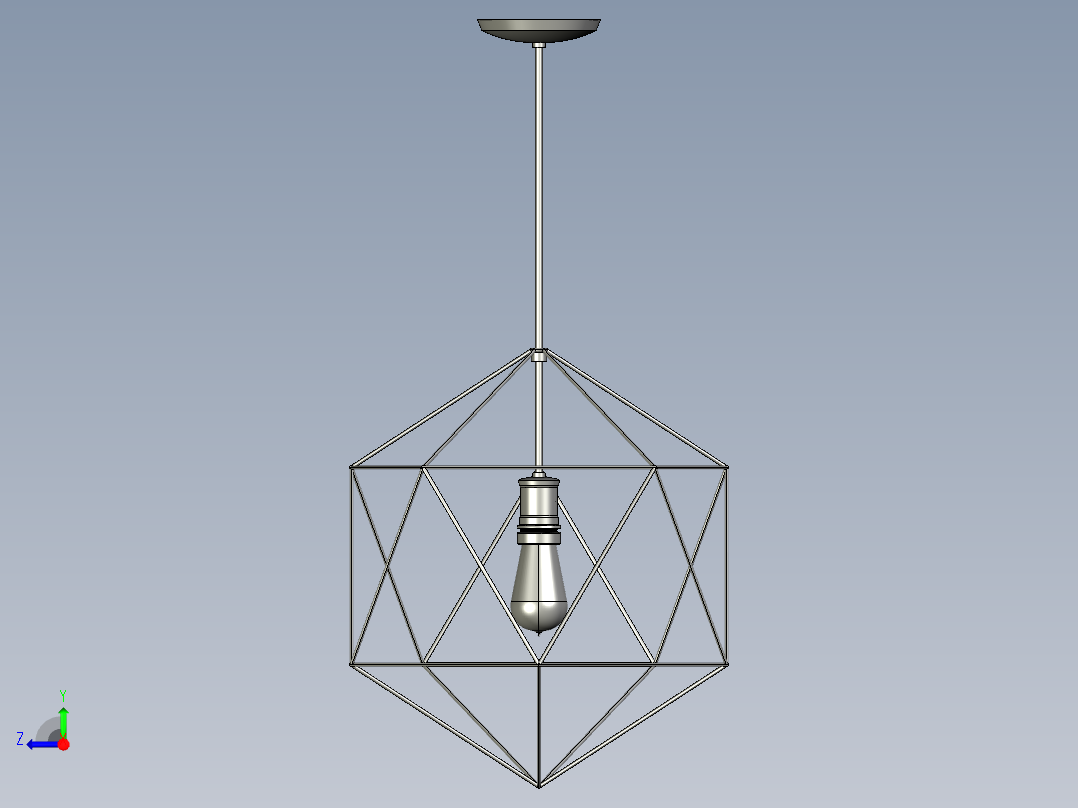 复古吊灯1右视图