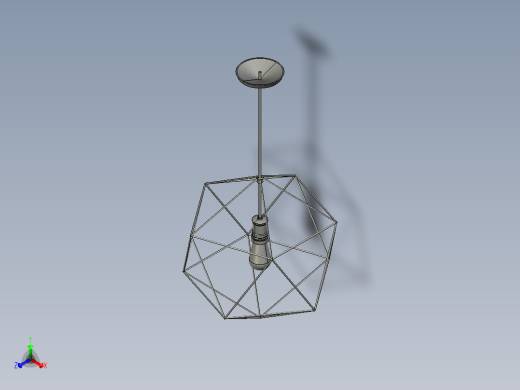 复古吊灯1正等轴测缩略图