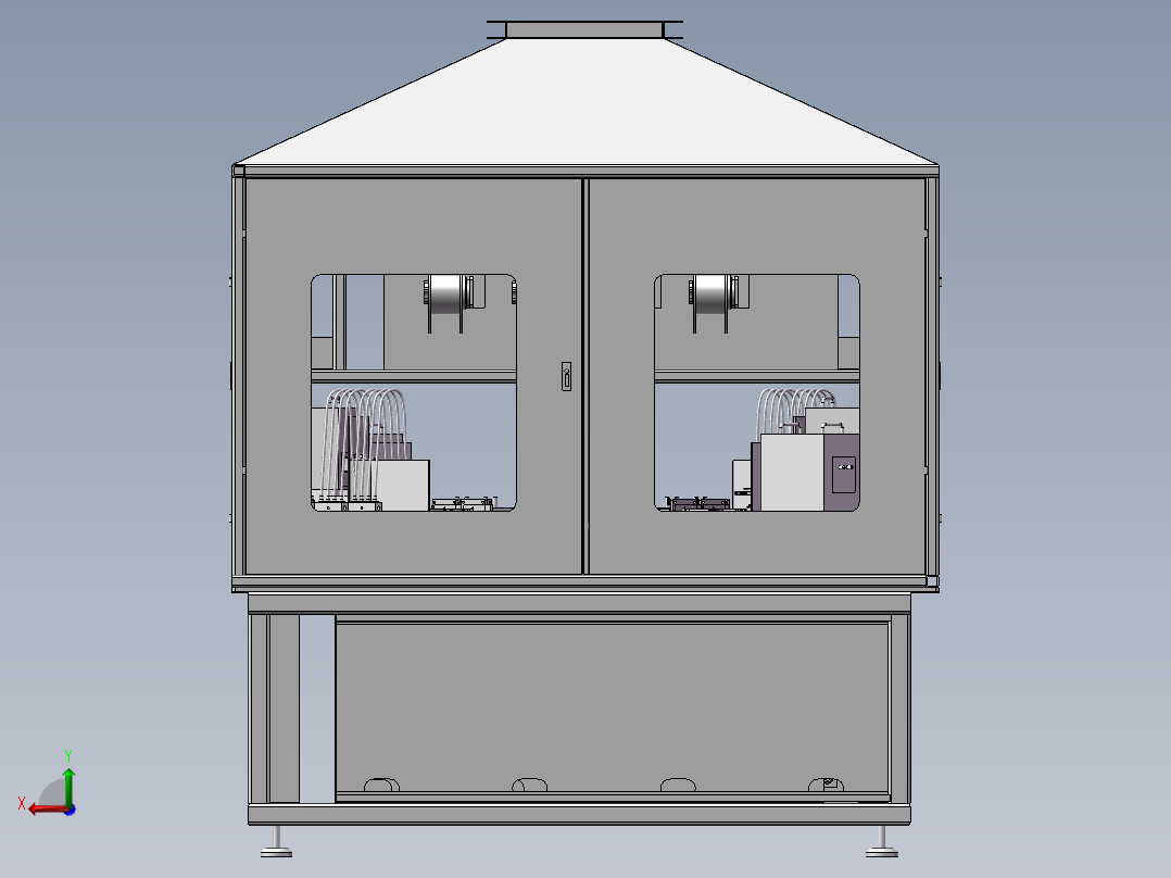 高频焊机后视图