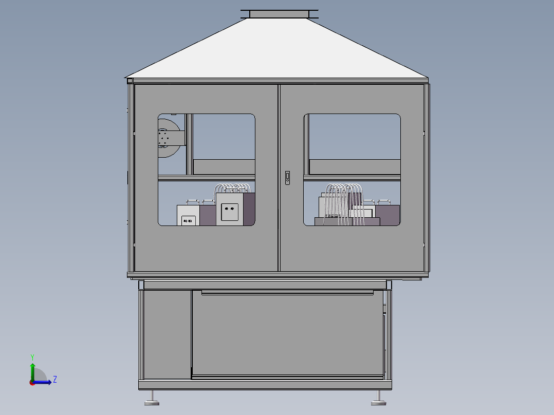 高频焊机左视图