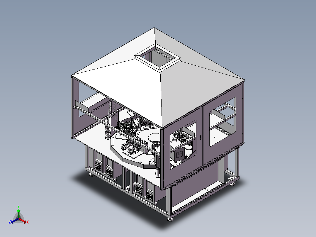 高频焊机正等轴测图