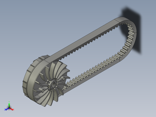 同步带轮CVT vario techno 125--stp三维 3d模型设计图