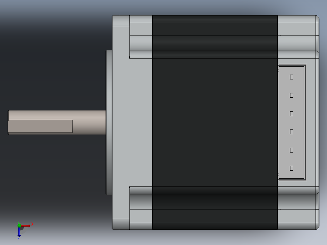 Nema 23HS5628 步进电机俯视图